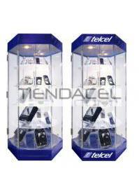 EXHIBIDOR ROTAT HEX-114CM ACRILICO MOTOR