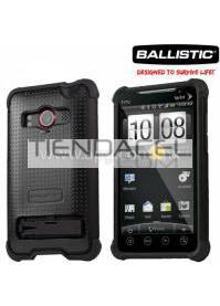 FUNDA BALLISTIC SG HTC EVO NEGRO/NEGRO