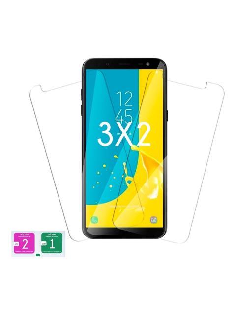 3X2 MICA CRISTAL TEMPLADO 9H COMPATIBLE CON SAMSUNG J6 2018