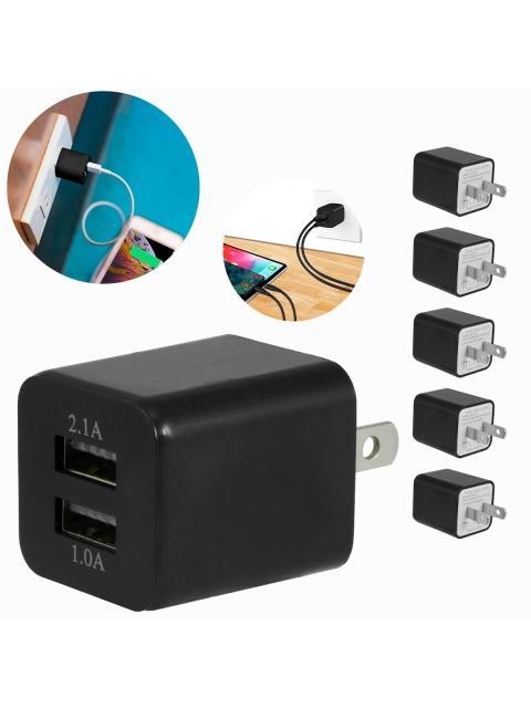 Cubo De Carga Rápida Con Enchufe Intercambable Y Cable Usb C Color Negro