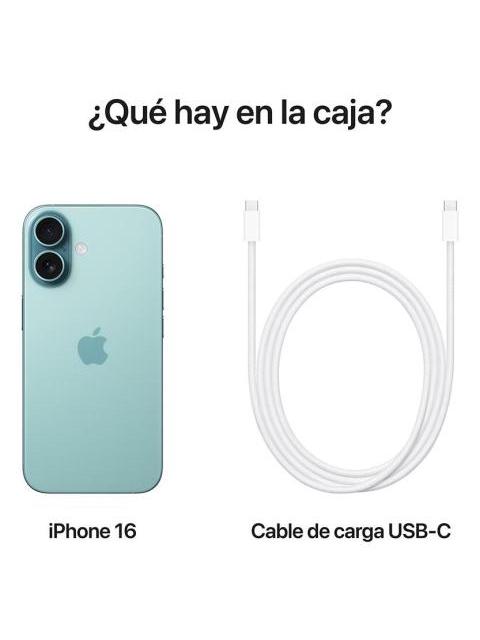 APPLE IPHONE 16 (128 GB) - VERDE AZULADO