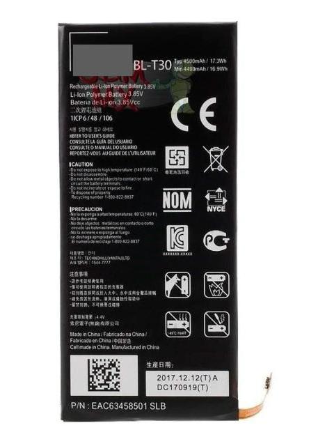 BATERIA LG X POWER 2 M320H BL-T30 BL T30 PILA 4500MAH NUEVA