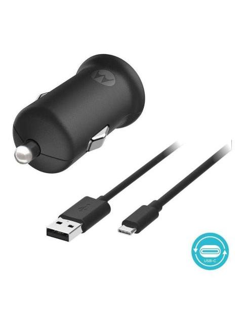 CARGADOR PARA AUTO MOTOROLA ORIGINAL TURBO POWER 18W TIPO C