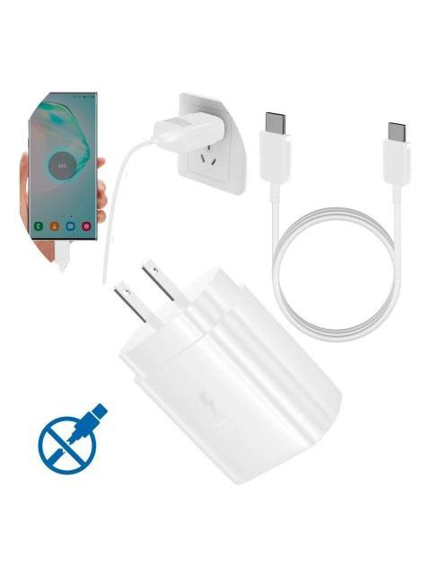 CARGADOR SAMSUNG CARGA SUPER RAPIDA TIPO C 25W ORIGINAL BLANCO