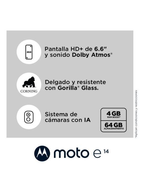 CELULAR MOTO E14 2+64 VERDE