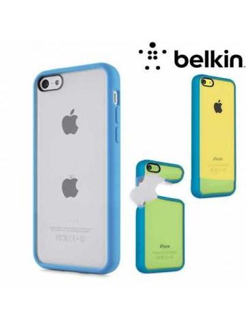 FUNDA BELKIN VIEW CASE IPHONE 5C TRANSPARENTE - BORDE AZUL