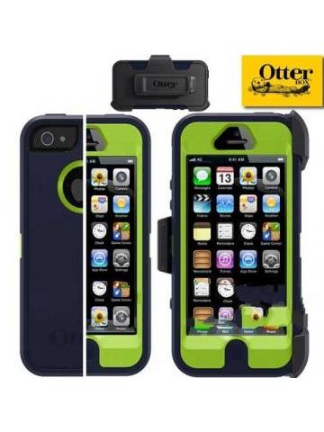 FUNDA OTTERBOX DEFENDER IPHONE 5 AZUL - VERDE FUNDA USO RUDO CON