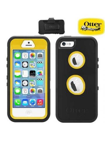 FUNDA OTTERBOX DEFENDER IPHONE 5S Y 5 NEGRO AMARILLO FUNDA USO R