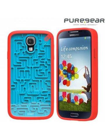 FUNDA PUREGEAR SAMSUNG S4 JUEGO LABERINTO ROJO AZUL