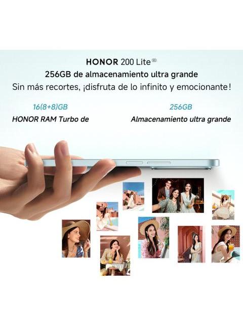 HONOR NUMBER SERIES HONOR 200 LITE DUAL SIM 256 GB AZUL ESTELAR 8 GB RAM