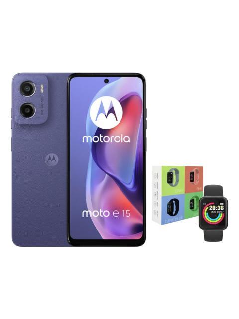 MOTO E15 DUAL SIM 64 GB VIOLETA 2 GB RAM + WATCH MACARON