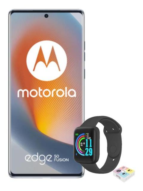 MOTOROLA EDGE 50 FUSION 5G 256GB 8RAM BLUE + WATCH SMART MACARON