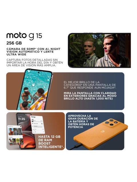 MOTOROLA MOTO G15 256GB 4GB RAM VERDE