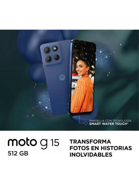 MOTOROLA MOTO G15 512GB + 4GB RAM AZUL CLARO