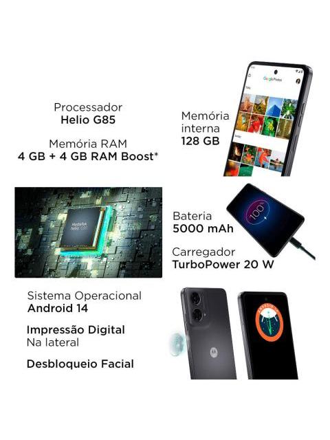 MOTOROLA MOTO G24 128GB 4GB RAM COLOR GRIS ACERO