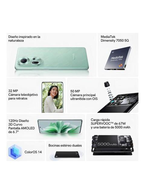 OPPO RENO11 5G DUAL SIM 256 GB GRIS TITANIO 12 GB RAM