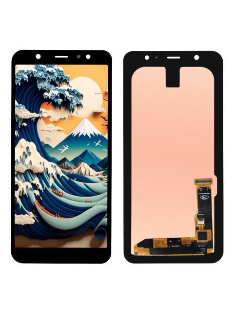 PANTALLA COMPATIBLE CON SAMSUNG A6 PLUS A605 AMOLED COMPLETA NEGRO