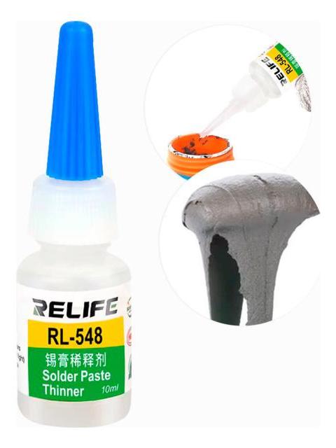 REPARACION PASTA DE SOLDADURA  DILUYENTE LIQUIDO PARA PASTA DE ESTAñO CON PLOMO O SIN PLOMO 10 ML