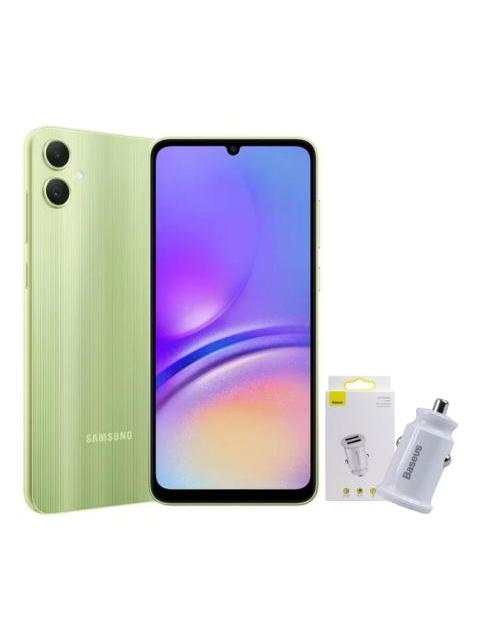 SAMSUNG GALAXY A05 DUAL SIM 128 GB VERDE 4 GB RAM + BASEUS CARGADOR PARA AUTO 3.1A WHITE