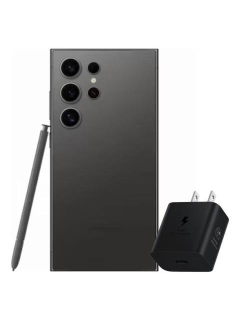 SAMSUNG GALAXY S24 ULTRA 512GB 12RAM TITANIUM BLACK + POWER ADAPTER SAMSUNG 25W