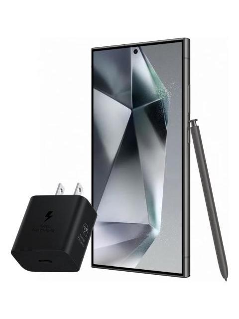 SAMSUNG GALAXY S24 ULTRA 512GB 12RAM TITANIUM BLACK + POWER ADAPTER SAMSUNG 25W