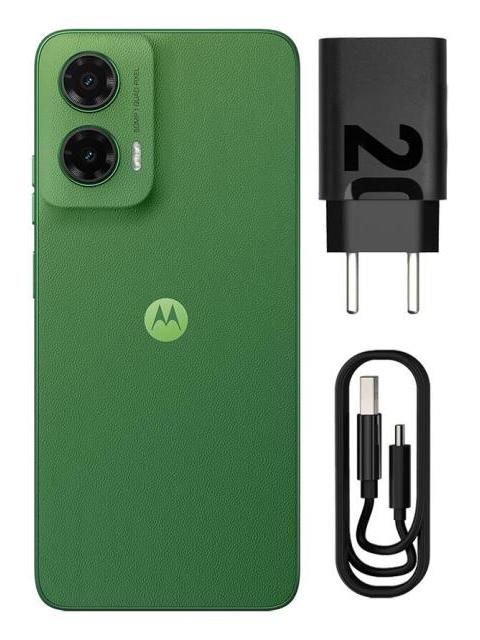 SMARTPHONE MOTO G35 5G 128 GB - VERDE - CUERO VEGANO