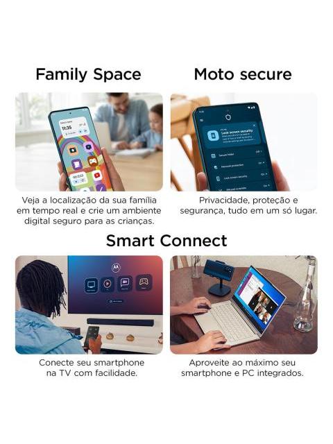 SMARTPHONE MOTO G35 5G 128 GB - VERDE - CUERO VEGANO