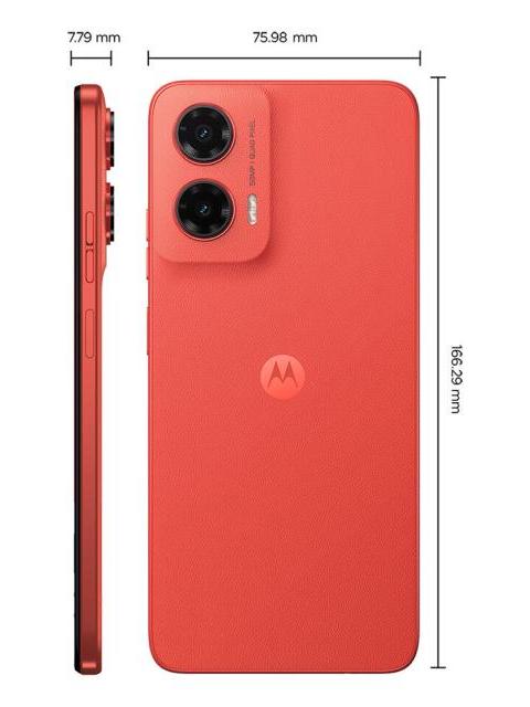 SMARTPHONE MOTO G35 5G 256GB - CORAL - CUERO VEGANO