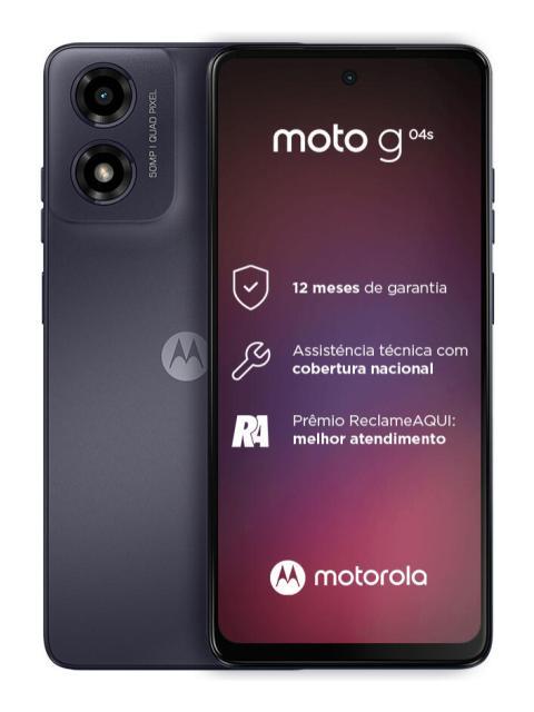 SMARTPHONE MOTOROLA MOTO G04S GRAPHITE DE 128 GB 4 GB+4 GB RAM BOOST CAM DE 50 MP PANTALLA GORILLA GLASS 6.6