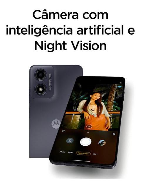 SMARTPHONE MOTOROLA MOTO G04S GRAPHITE DE 128 GB 4 GB+4 GB RAM BOOST CAM DE 50 MP PANTALLA GORILLA GLASS 6.6