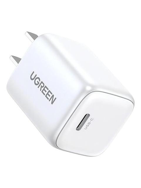 UGREEN CARGADOR NEXODE 30W USB-C PD GAN QUICK CHARGE 4.0 BLANCO