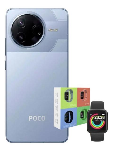 XIAOMI POCOPHONE POCO F7 PRO DUAL SIM 256 GB 12 RAM BLUE + SMARTWATCH MACARON