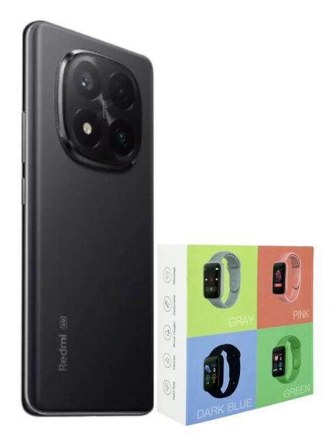 XIAOMI REDMI NOTE 14 PRO DUAL 256GB 8RAM BLACK + WATCH SMART MACARON